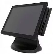 POS-компьютер моноблок SuperPOS P14, 15“ сенсорный 4 Gb, SSD, MSR, N5095, PCT, V3 stand, Windows 10