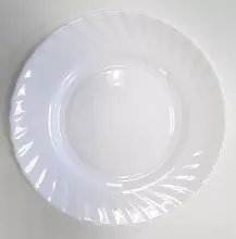 Тарелка десертная NORMA Triana опаловое стекло, D=19 см, белый