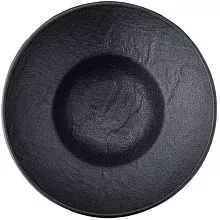 Тарелка глубокая WILMAX Slatestone WL-661113/A фарфор, D=22,5 см, черный