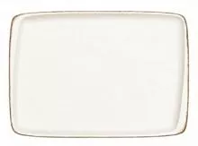 Блюдо прямоугольное BONNA Ретро E100MOV41DT фарфор, L=36, B=25 см, бежевый/коричневый
