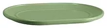 Тарелка овальная EMILE HENRY Welcome 320818 керамика, L=21, B=14,5, H=1,5 см, зеленый
