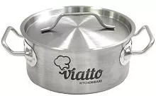 Кастрюля VIATTO 101612 нерж с тройным дном 140х85мм, 1.3 л