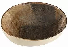 Салатник PORLAND Stoneware Genesis 36DC17 фарфор, D=17,5, H=5,7 см, темно-коричневый