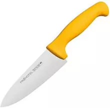 Нож поварской PROHOTEL AS00301-02Yl сталь нерж., пластик, L=290/150, B=45мм, желт., металлич.