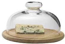 Поднос для сыра деревянный со стеклянной крышкой [03171615] 2299
