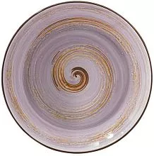Тарелка глубокая WILMAX Spiral WL-669727/A фарфор, D=25,5 см, лавандовый