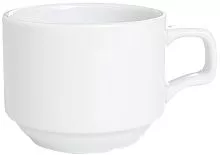 Чашка чайная PORLAND Soley 04A+P019103 фарфор 180мл, белый