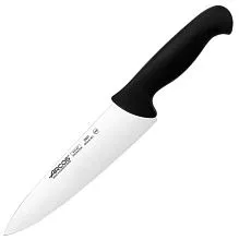 Нож поварской ARCOS 292125 сталь нерж., полипроп., L=333/200, B=50мм, черный, металлич.
