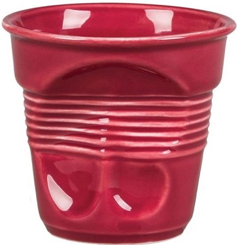Чашка кофейная P.L. Proff Cuisine Бариста 81223254 фарфор, 140 мл, D=7,4, H=7 см, красный