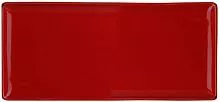 Блюдо прямоугольное PORLAND Seasons 358836 фарфор, L=35, B=16 см, красный