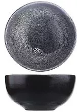 Салатник Борисовская Керамика ФРФ88810053 фарфор, 200мл, D=10см, белый, черный