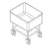 Ванна моечная KOGAST VB-100 передвижная