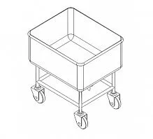 Ванна моечная KOGAST VB-100 передвижная