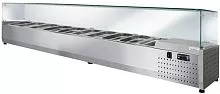 Витрина настольная холодильная FINIST ToppingBox НХВсп-10, с прямоугольным стеклом
