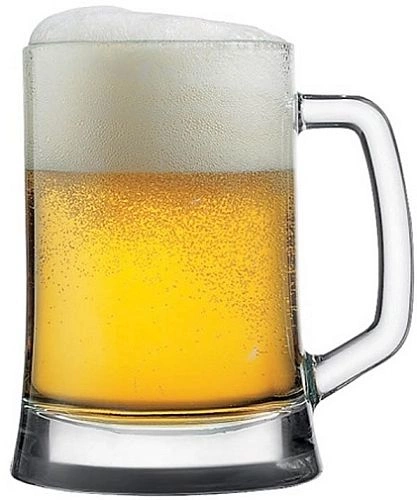 Кружка для пива PASABAHCE Паб 55299 стекло, 380 мл, D=7,7, H=13,4 см, прозрачный