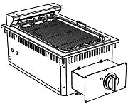 Гриль электрический встраиваемый APACH Chef Line SLDI7GE4