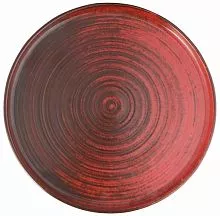 Тарелка PORLAND Lykke Red 04ALM005777 фарфор 24 см темно-красный
