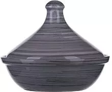 Тажин с крышкой Борисовская Керамика Пинки ПИН00011606 керамика, 0, 5л, серый