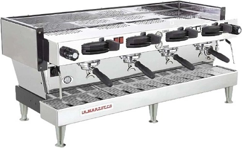 Кофемашина рожковая LA MARZOCCO Linea PB MP 4 низкие группы, металлич.