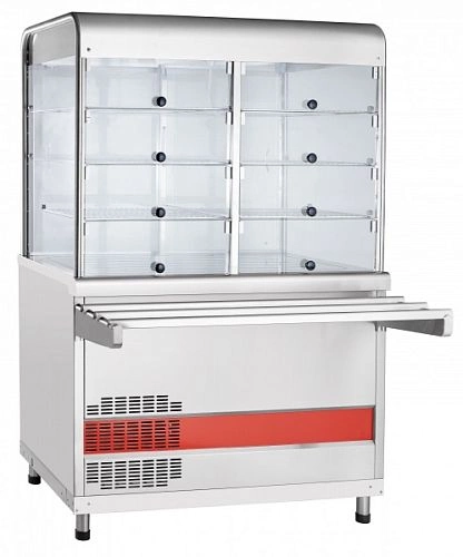 Прилавок-витрина холодильный ABAT АСТА ПВВ(Н)-70КМ-С-НШ