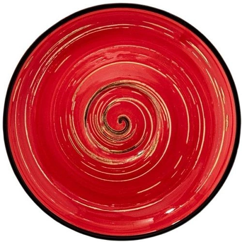 Блюдце WILMAX Spiral WL-669234/B фарфор, D=12 см, красный