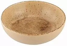 Салатник PORLAND Stoneware Natura 36DC09 фарфор, D=10, H=3,5 см, бежевый