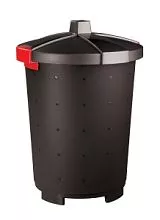 Бак с крышкой для сбора отходов RESTOLA 45л черный