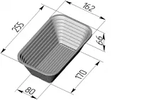 Форма для расстойки (255 х 160 х 65 мм)