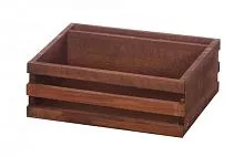 Ящик для сервировки деревянный с отделением для салфеток LUXSTAHL 200х160 мм 8403