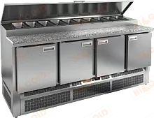 Стол холодильный для пиццы HICOLD PZE1-1111/GN (1/3H) (каменная столешница)