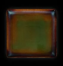 Тарелка квадратная «Corone Verde» 232х232 мм синий+зеленый фк0713