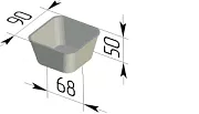 Форма для хлеба №12-3 (90 х 90 х 50 мм)