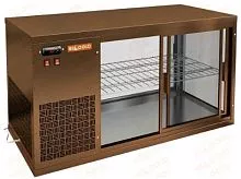 Настольная холодильная витрина HICOLD VRL 1100 L Bronze