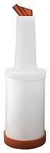 Емкость для сока с лейкой PROBAR JD-BSP1L полипропилен, 1л, D=9, 5, H=33 см, белый