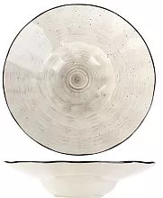 Тарелка для пасты KUNSTWERK Пастораль P6136629-SH116 фарфор, 300мл, D=29, H=7см, серый