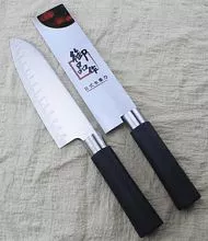 Нож японский сантоку RESTOPROF 20 см, пластик. ручка