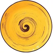 Тарелка мелкая WILMAX Spiral WL-669411/A фарфор, D=18 см, желтый