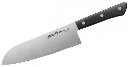 Нож кухонный Сантоку SAMURA HARAKIRI SHR-0095B/K 175 мм