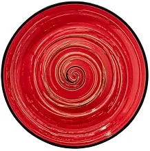 Блюдце WILMAX Spiral WL-669239/A фарфор, D=16 см, красный