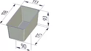 Форма для хлеба "Тостерная" (198 х 113 х 93 мм )