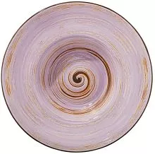 Тарелка глубокая WILMAX Spiral WL-669723/A фарфор, D=22,5 см, лавандовый