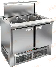 Стол холодильный для салатов HICOLD SLE3-11GN O М полипропилен с крышкой
