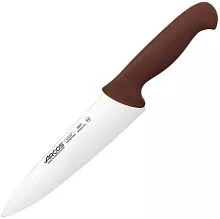 Нож поварской ARCOS 292128 сталь нерж., полипроп., L=333/200, B=50мм, коричнев., металлич.
