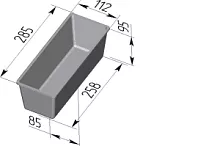 Форма для хлеба "Тостерная" (285 х 110 х 95 мм)