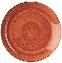 Тарелка мелкая CHURCHILL Stonecast SSOSEVP61 фарфор, D=16,5 см, оранжевый