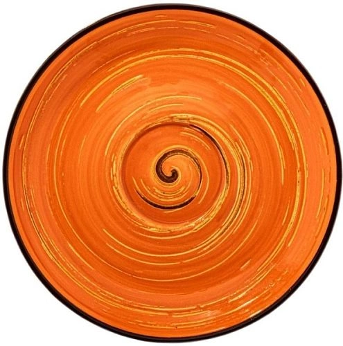Блюдце WILMAX Spiral WL-669336/B фарфор, D=15 см, оранжевый