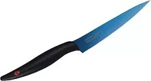 Нож кухонныйй KASUMI Titanium 22012/B молибден-ванадиевая сталь, титан, полипропилен, L=12 см