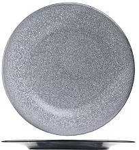 Тарелка Борисовская Керамика ФРФ88802053 фарфор, D=20см, белый, черный