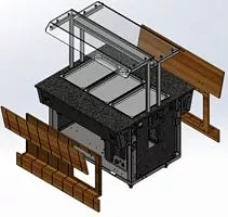 Комплект фасадов лицевой REFETTORIO 500 шведский стол островной сдвоенный