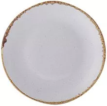 Тарелка мелкая PORLAND Seasons 187628 фарфор, D=28 см, серый